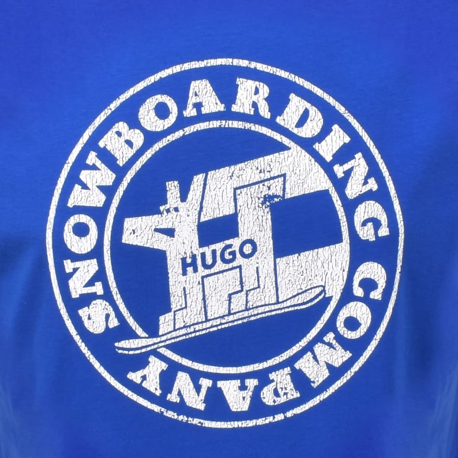 Image number 3 for HUGO Blue Napolux T Shirt Blue