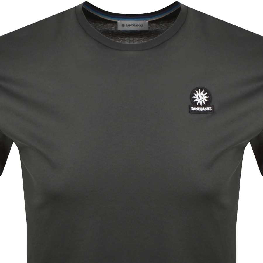 Image number 2 for Sandbanks Badge Logo T Shirt Anthracite