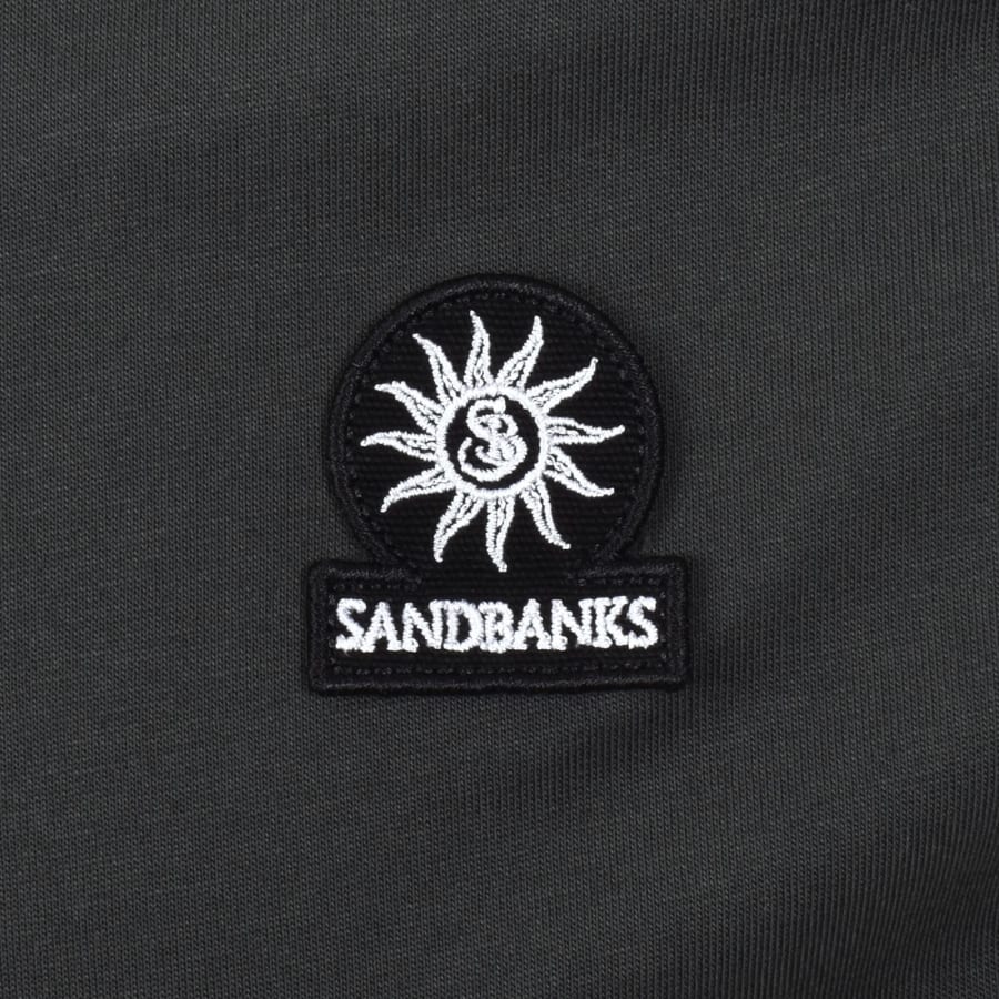 Image number 3 for Sandbanks Badge Logo T Shirt Anthracite