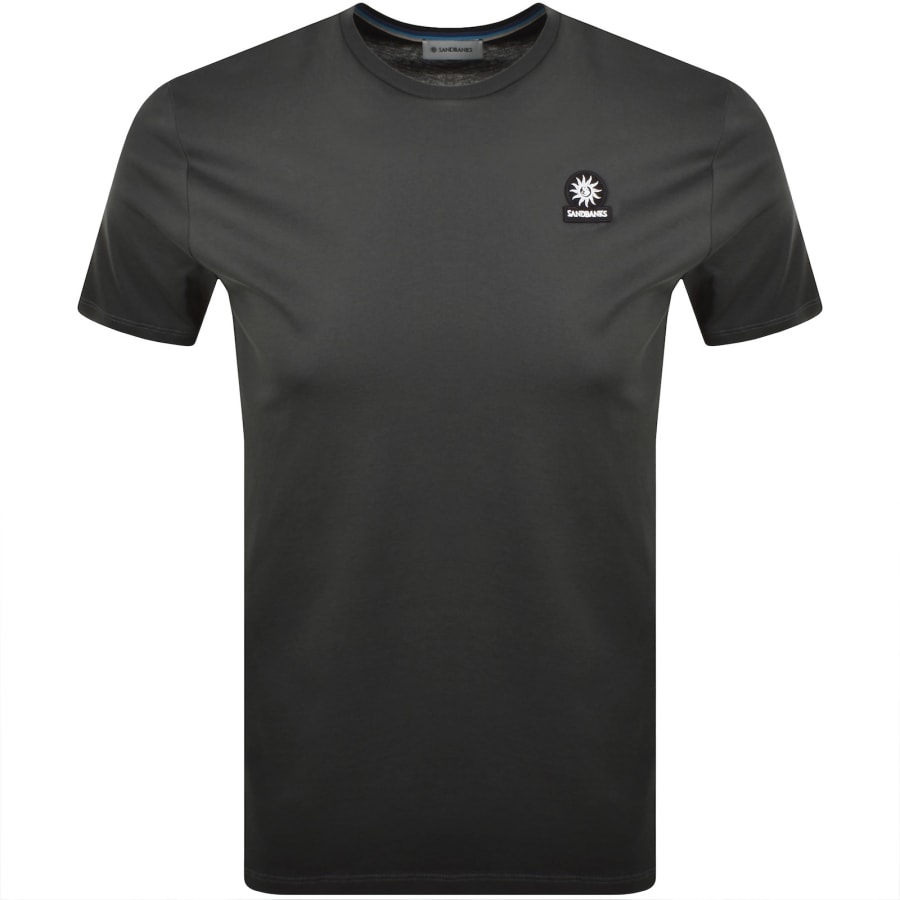 Image number 1 for Sandbanks Badge Logo T Shirt Anthracite