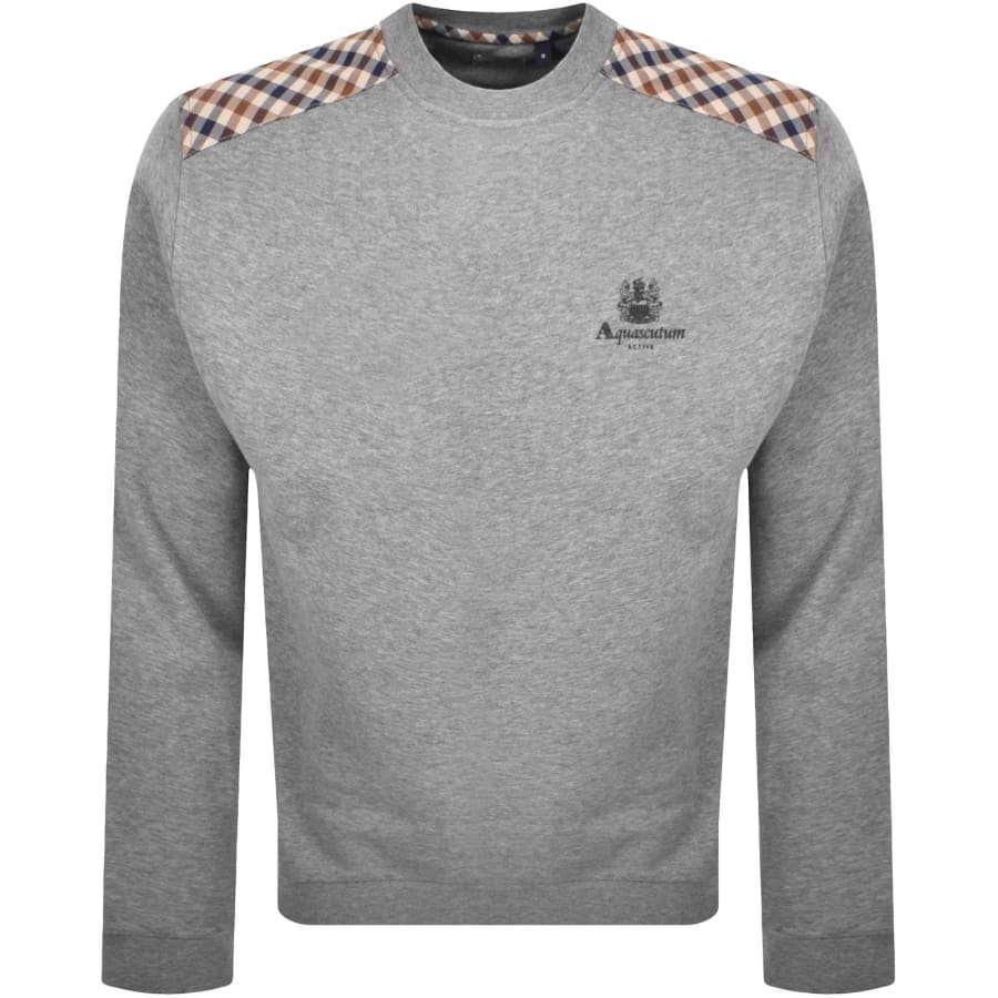 Image number 1 for Aquascutum Active Crew Neck Sweatshirt Grey