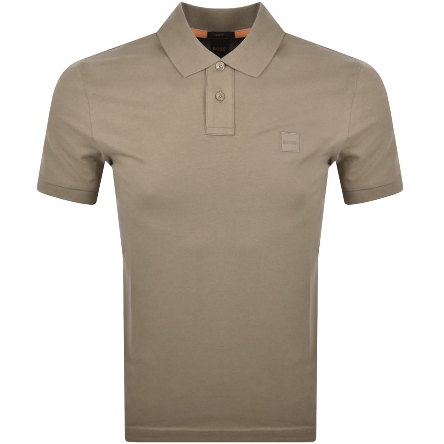 Image number 1 for BOSS Passenger Polo T Shirt Brown