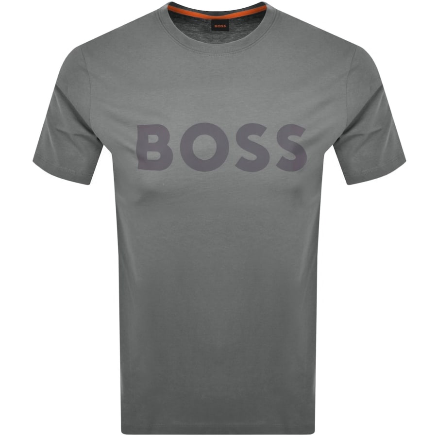Image number 1 for BOSS Thinking 1 Logo T Shirt Grey