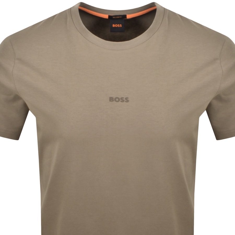 Image number 2 for BOSS TChup Logo T Shirt Brown