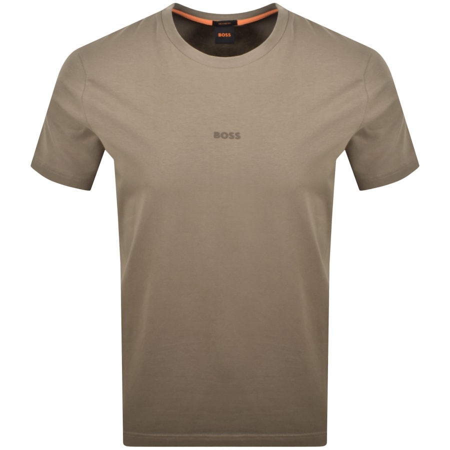 Image number 1 for BOSS TChup Logo T Shirt Brown