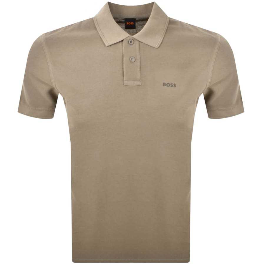 Image number 1 for BOSS Casual Prime Polo T Shirt Brown