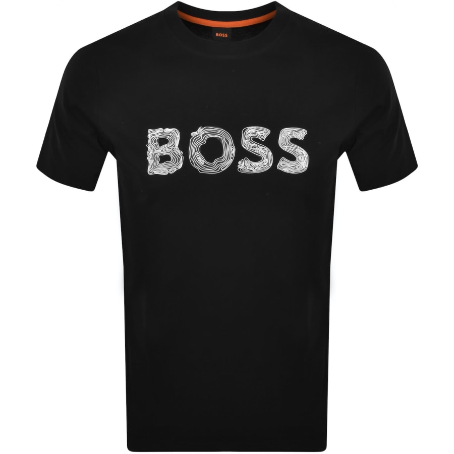 Image number 1 for BOSS Frozen Logo T Shirt Black