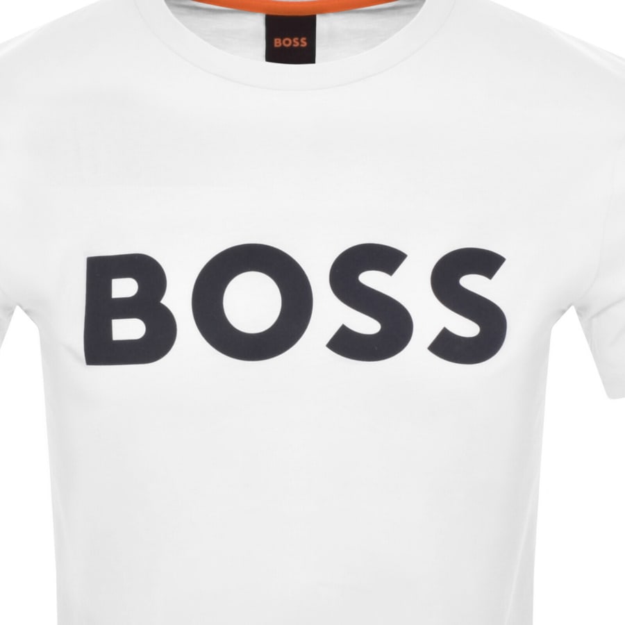 Image number 3 for BOSS Thinking 1 Logo T Shirt White
