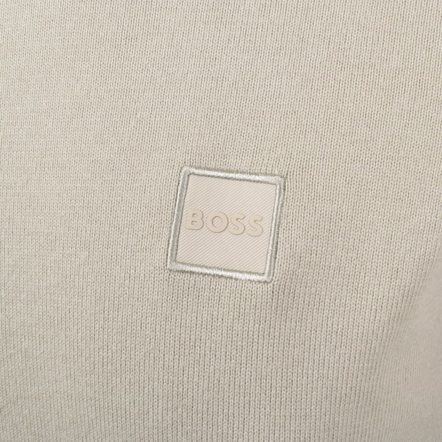 Image number 3 for BOSS Kanovano Knit Jumper Beige