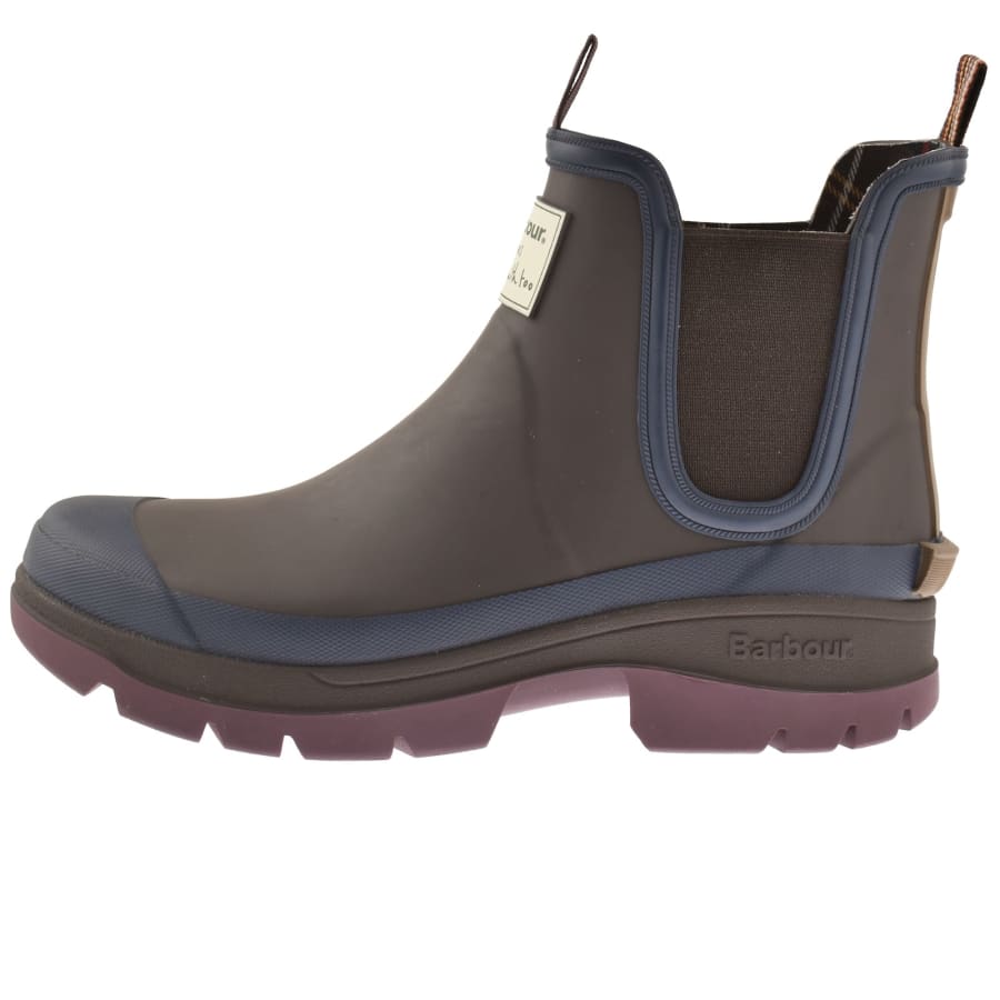 Image number 1 for Barbour X Paul Smith Ankle Wellingtons Brown