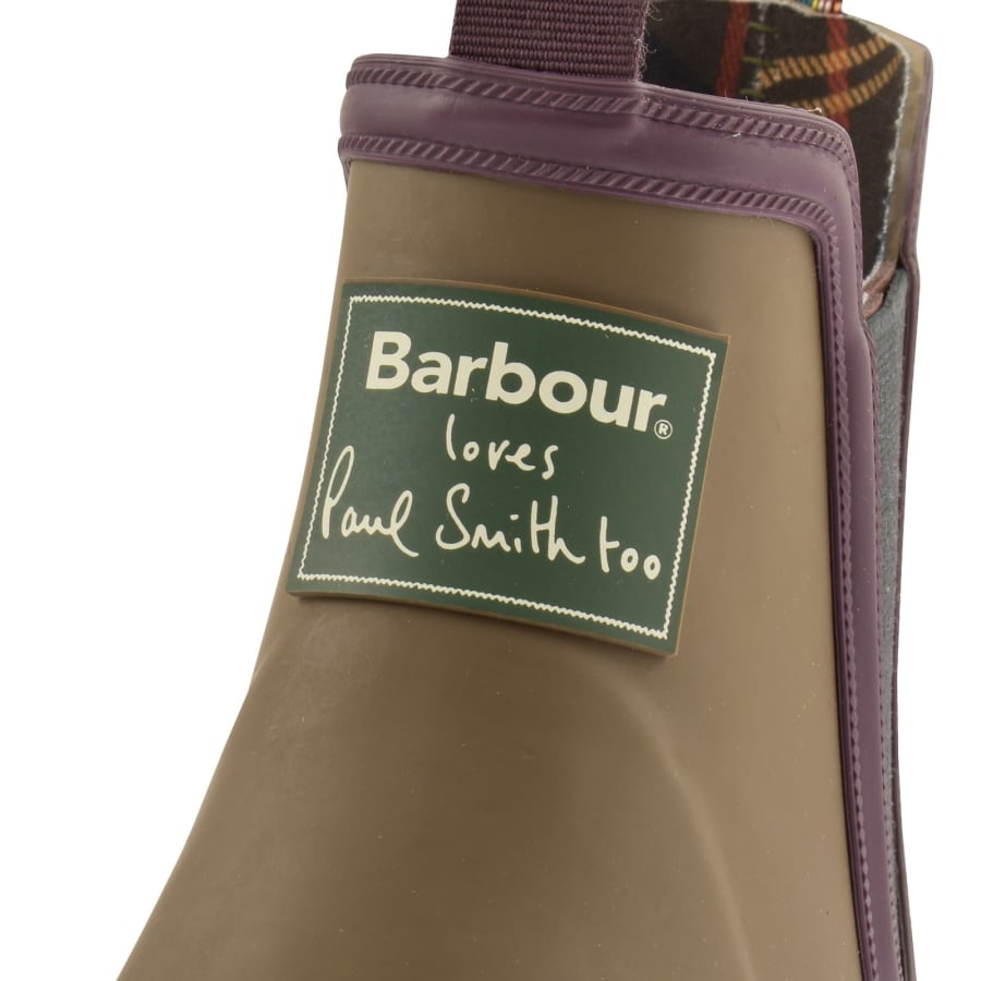 Image number 4 for Barbour X Paul Smith Ankle Wellingtons Tan