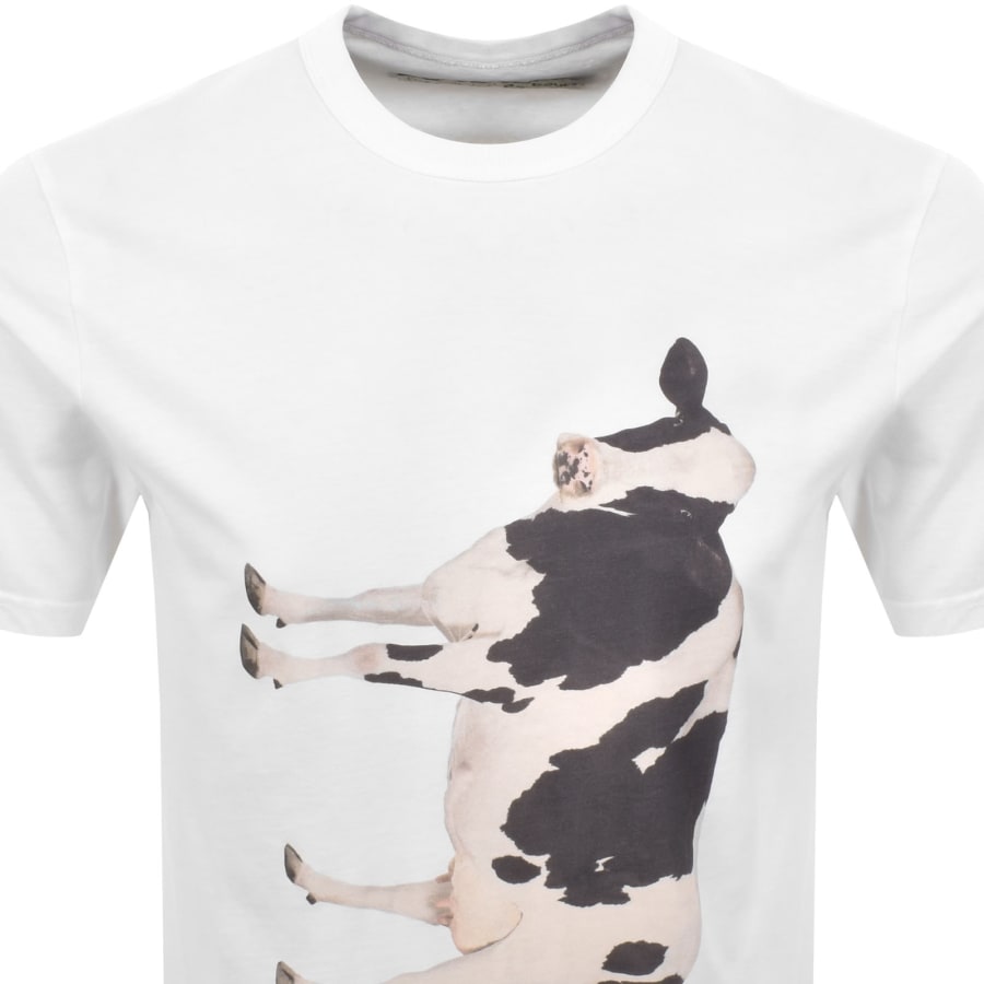 Image number 2 for Barbour X Paul Smith Cow Print T Shirt White