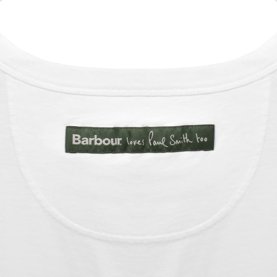 Image number 4 for Barbour X Paul Smith Cow Print T Shirt White