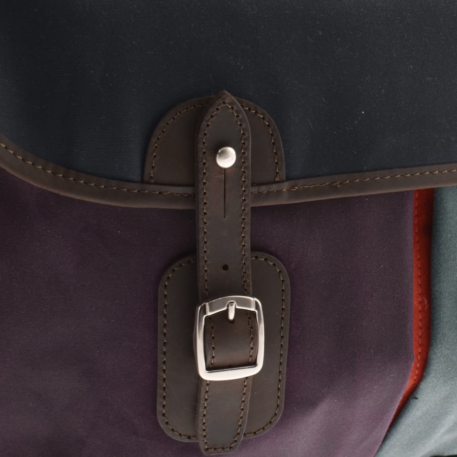 Image number 4 for Barbour X Paul Smith Wax Tarras Bag Navy