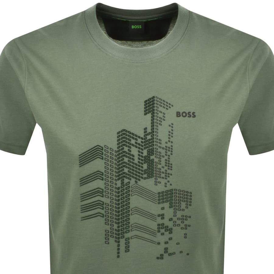 Image number 2 for BOSS Tee GRX Zone T Shirt Green