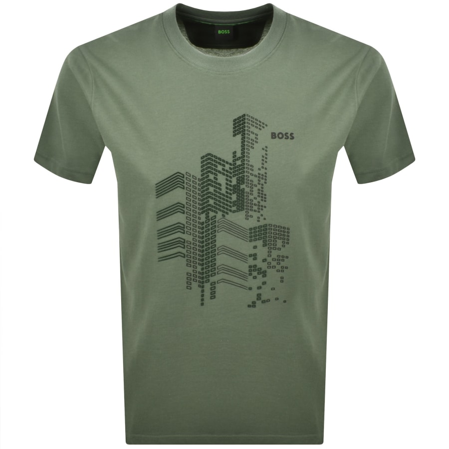 Image number 1 for BOSS Tee GRX Zone T Shirt Green