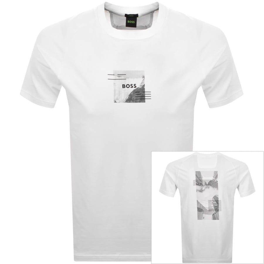 Image number 1 for BOSS Stripe Zone T Shirt White