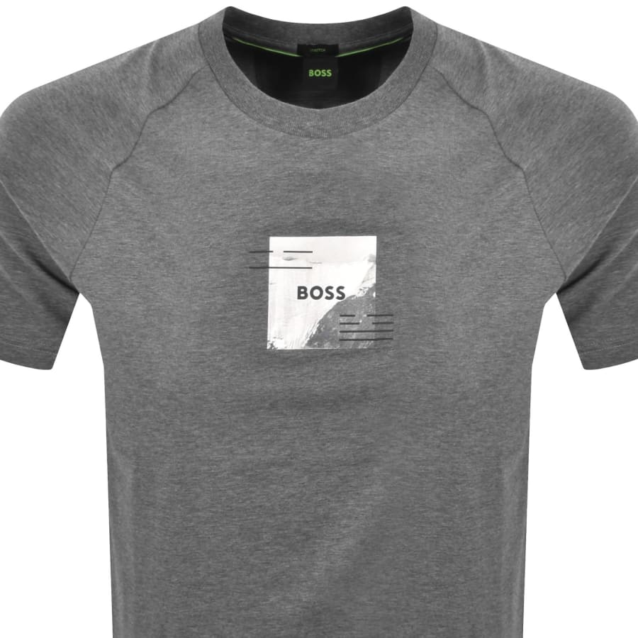 Image number 3 for BOSS Stripe Zone T Shirt Grey