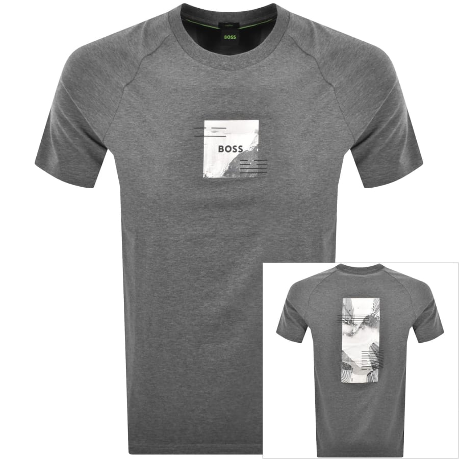 Image number 1 for BOSS Stripe Zone T Shirt Grey