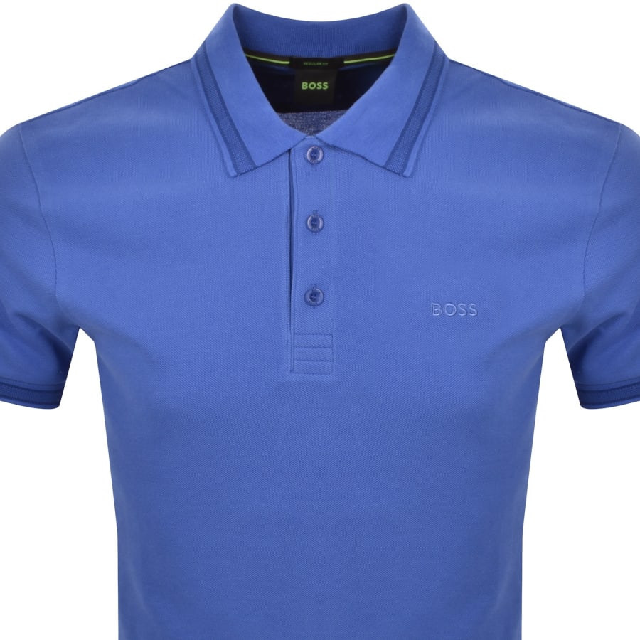Image number 2 for BOSS Paddy Polo T Shirt Medium Blue