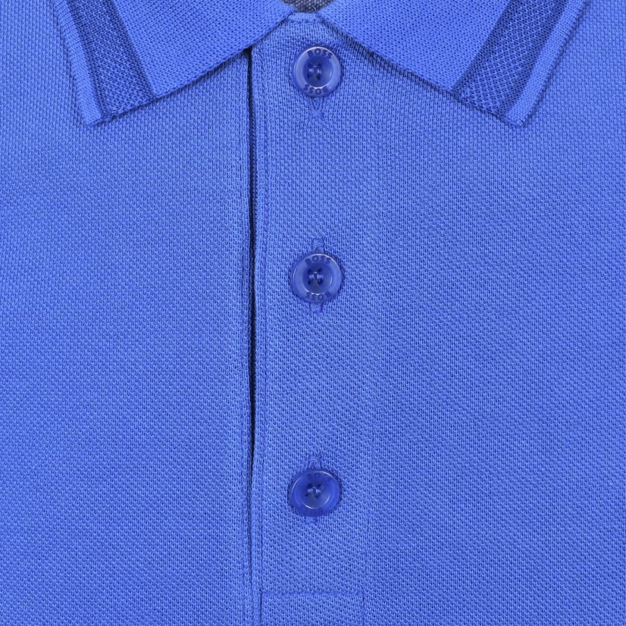 Image number 4 for BOSS Paddy Polo T Shirt Medium Blue