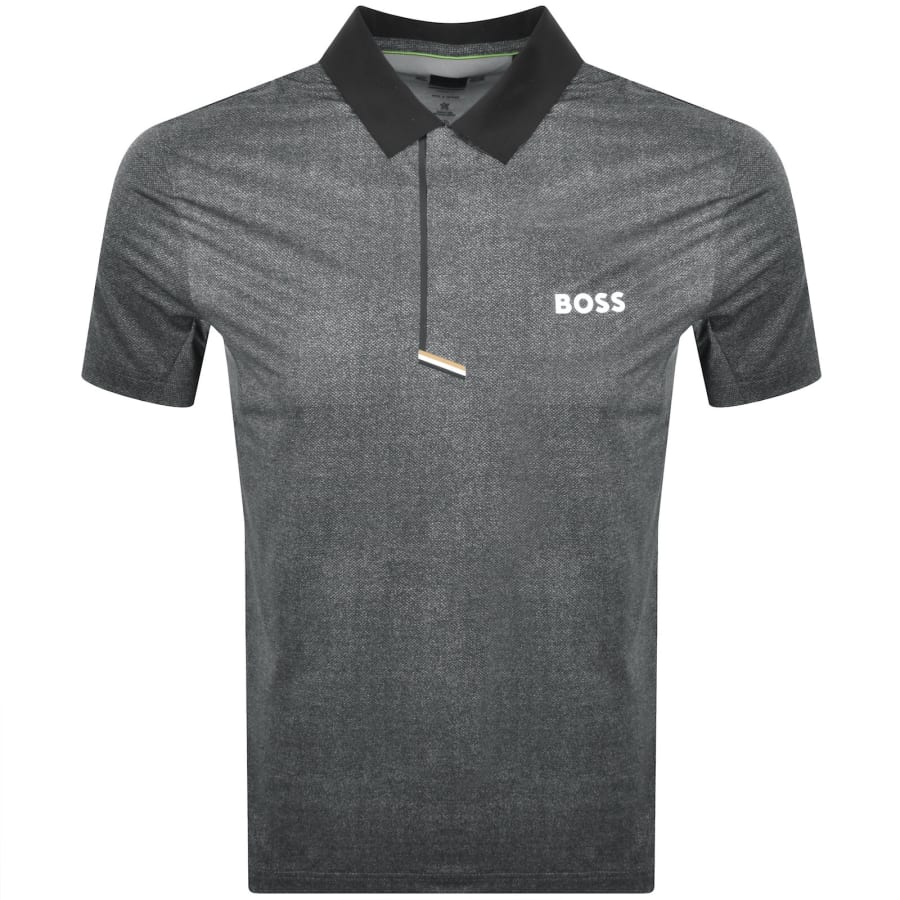 Image number 1 for BOSS Paddy Tech Polo T Shirt Black