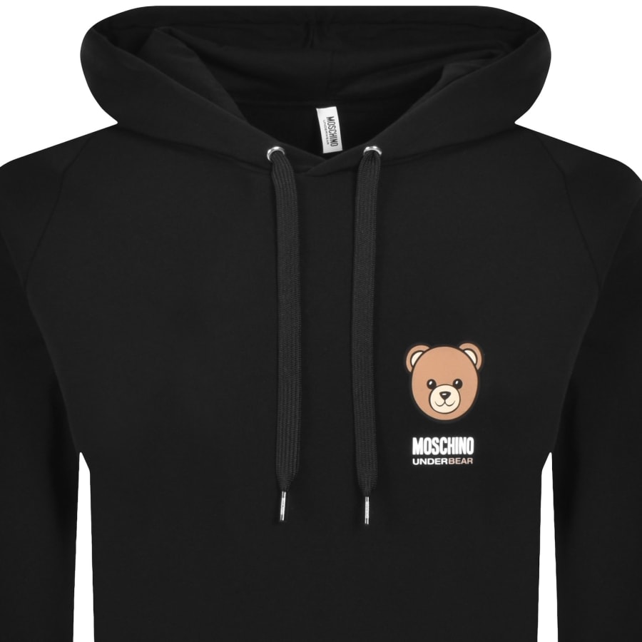 Image number 2 for Moschino Underwear Logo Hoodie Black
