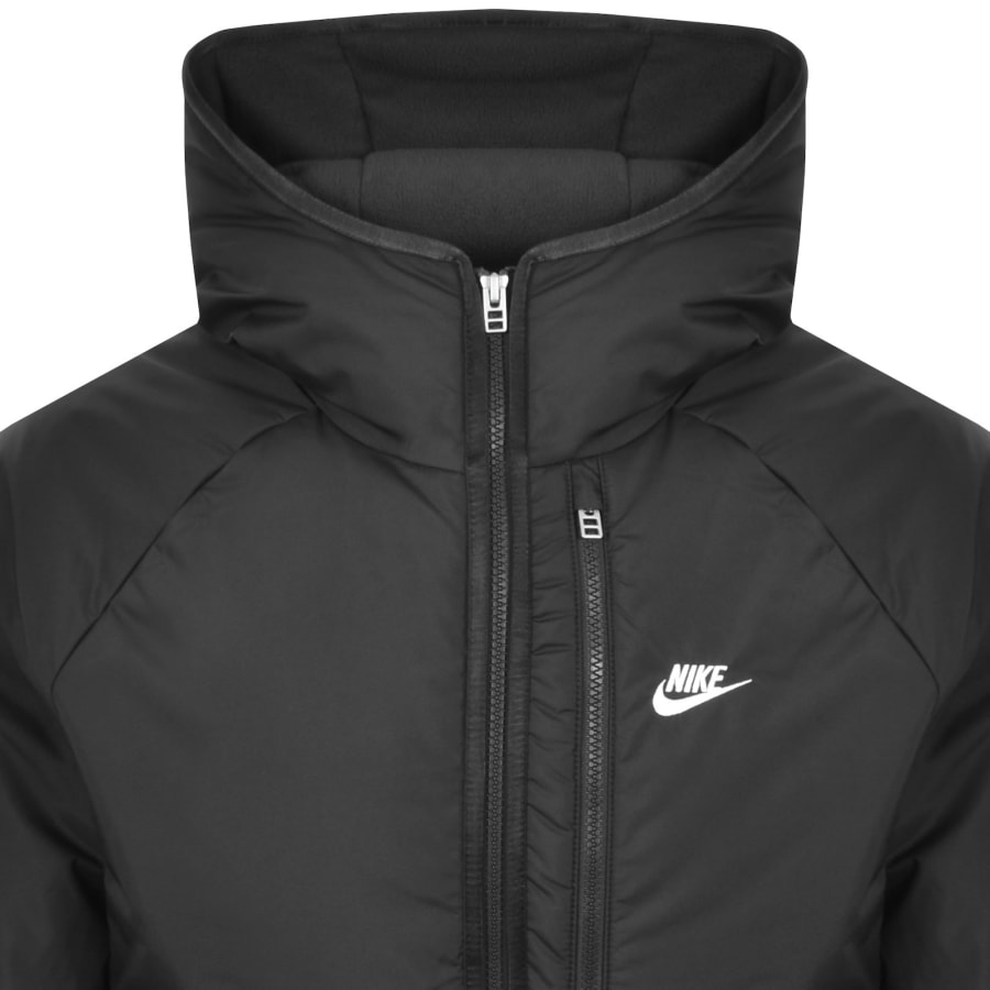 Image number 2 for Nike Logo Puffer Jacket Dark Grey