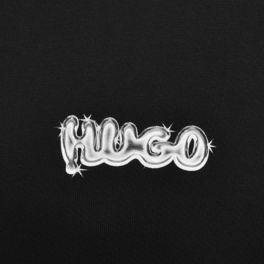 Image number 4 for HUGO Blue Nyrohood Hoodie Black