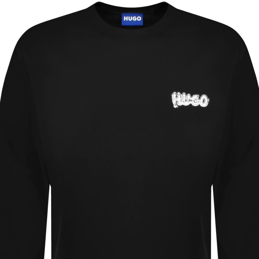 Image number 3 for HUGO Blue Nyrocrew Sweatshirt Black