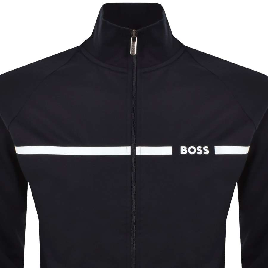 Image number 2 for BOSS Authentic Full Zip Sweatshirt Navy