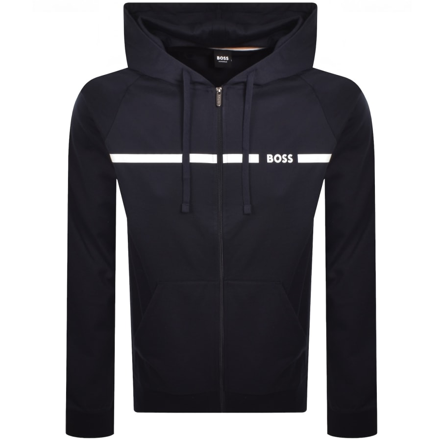 Image number 1 for BOSS Authentic Full Zip Hoodie Navy