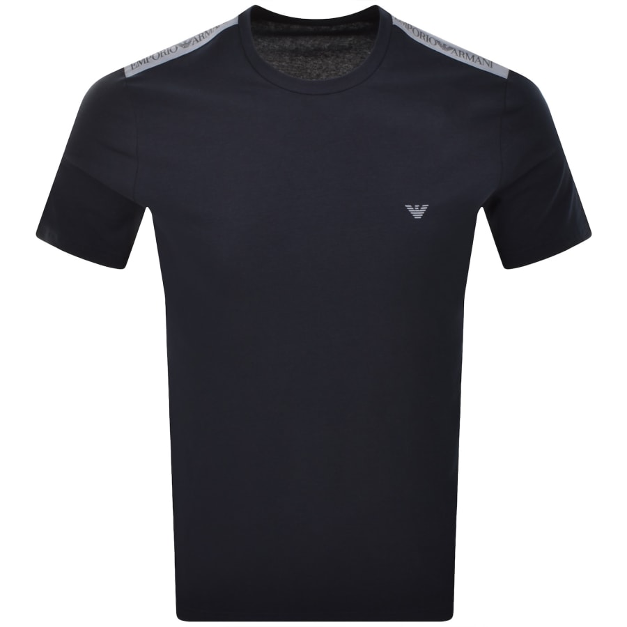 Image number 1 for Emporio Armani Core Logo Band T Shirt Armani Blue