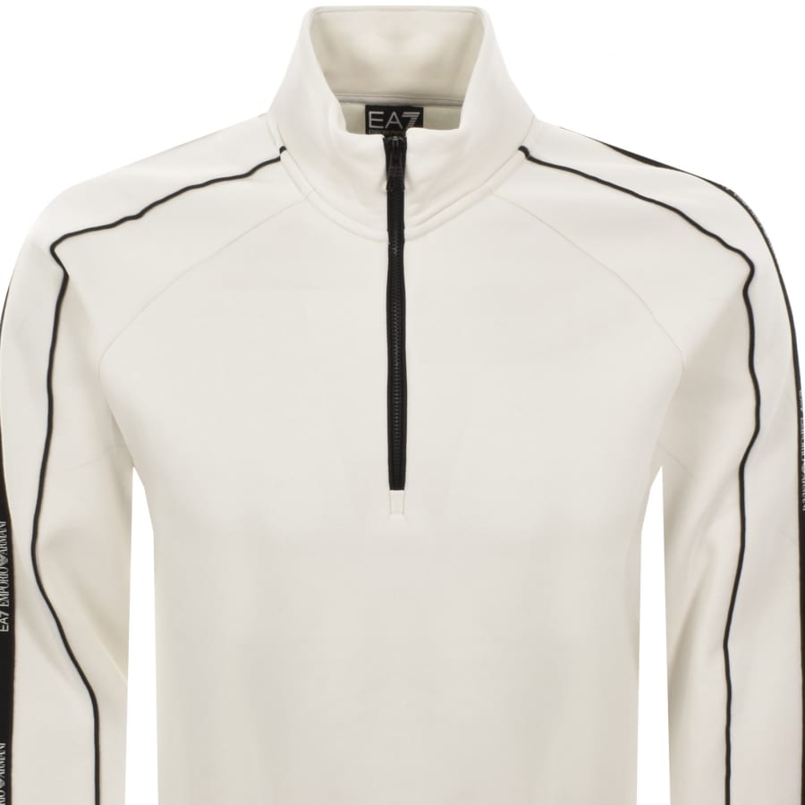 Image number 3 for EA7 Emporio Armani Logo Sweatshirt Cream