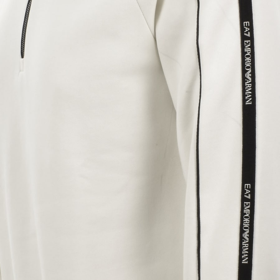 Image number 5 for EA7 Emporio Armani Logo Sweatshirt Cream