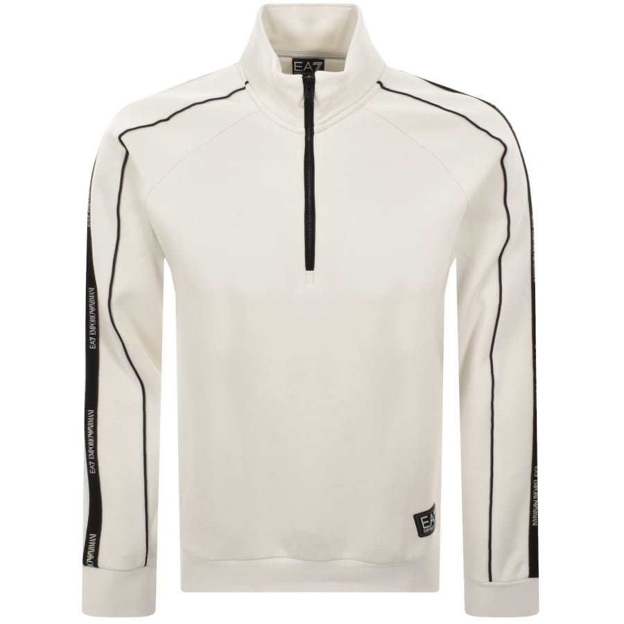 Image number 1 for EA7 Emporio Armani Logo Sweatshirt Cream