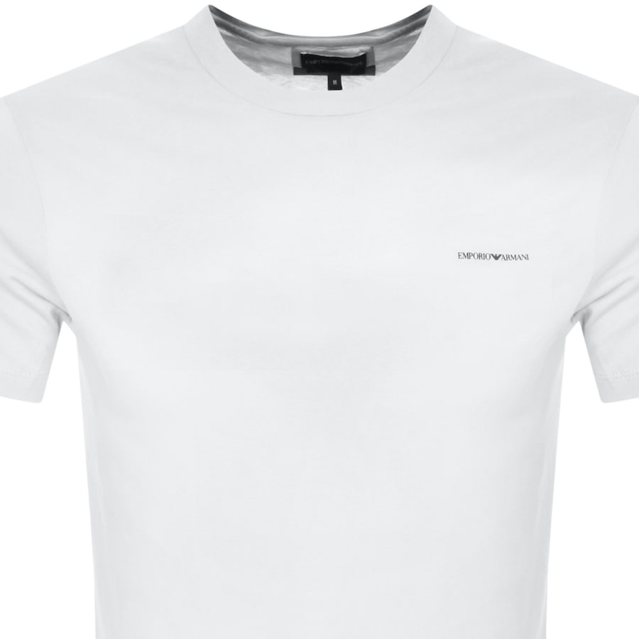 Image number 2 for Emporio Armani Short Sleeved Logo T Shirt White