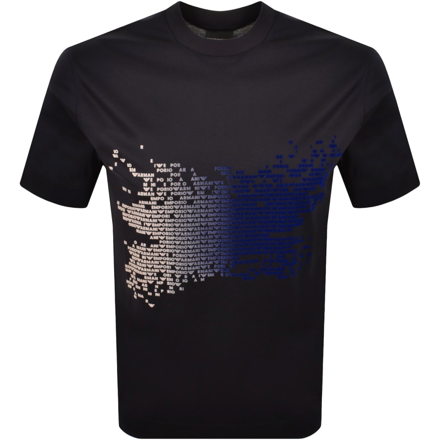 Image number 1 for Emporio Armani T Shirt Iconico Blue Navy