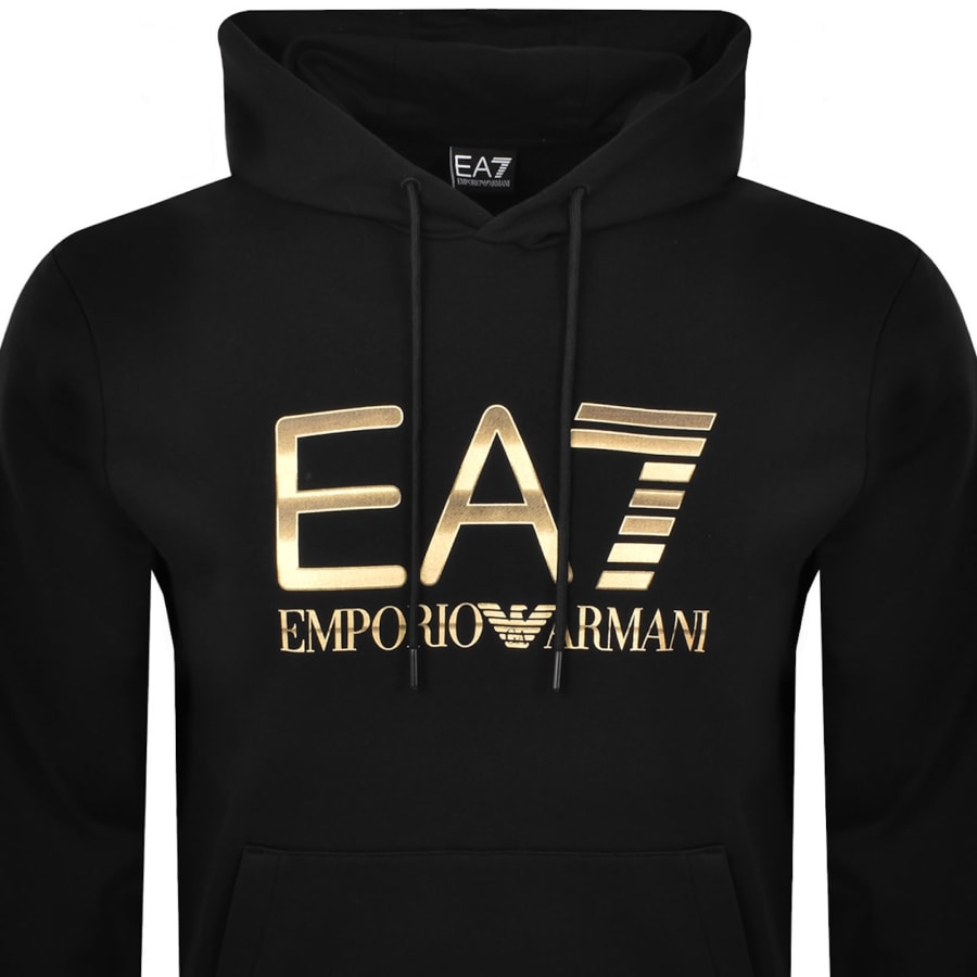 Image number 2 for EA7 Emporio Armani Logo Hoodie Black