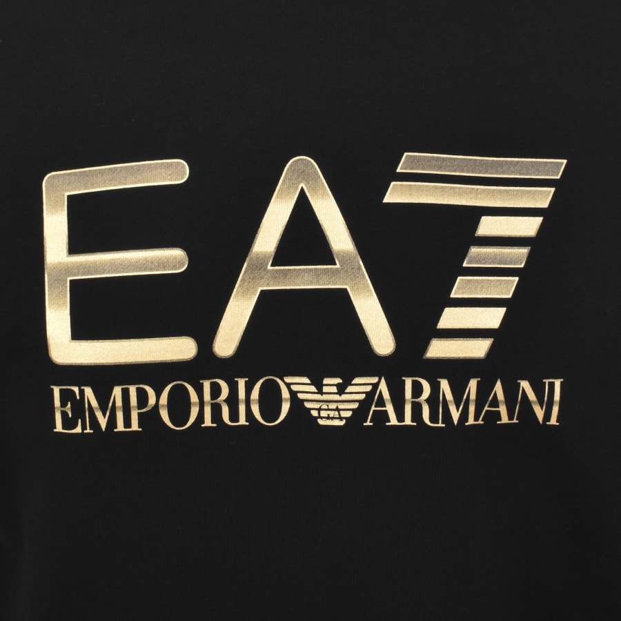 Image number 3 for EA7 Emporio Armani Logo Hoodie Black