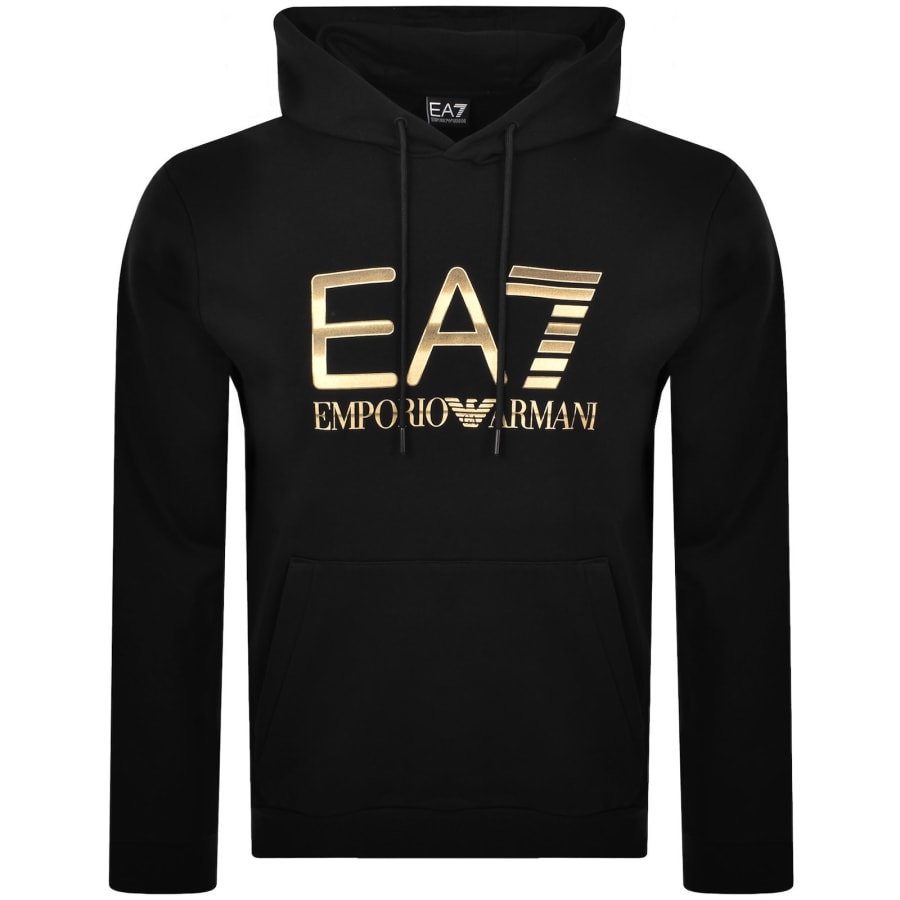 Image number 1 for EA7 Emporio Armani Logo Hoodie Black