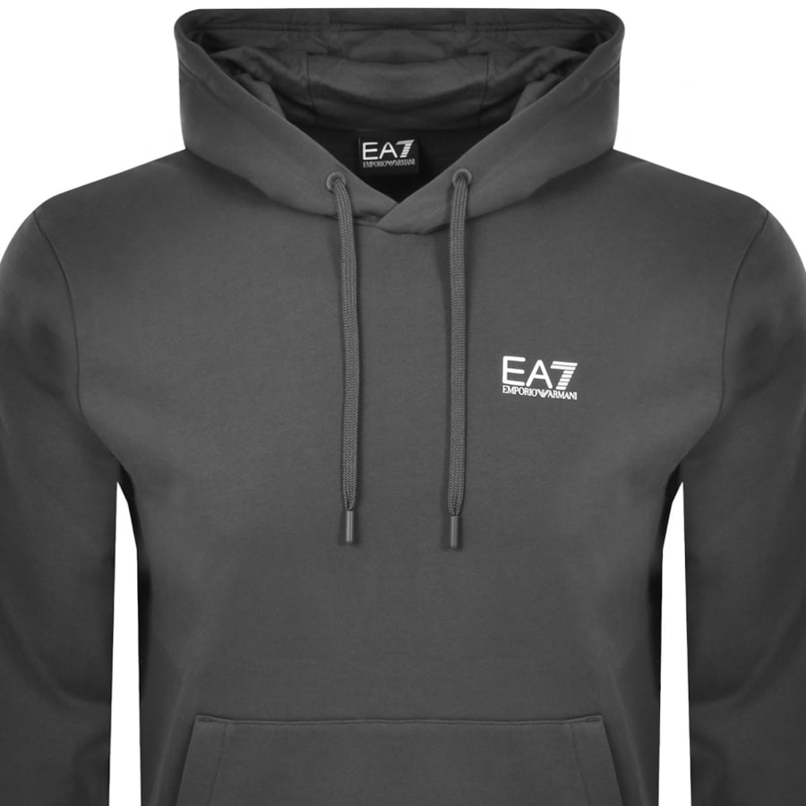 Image number 3 for EA7 Emporio Armani Logo Hoodie Grey
