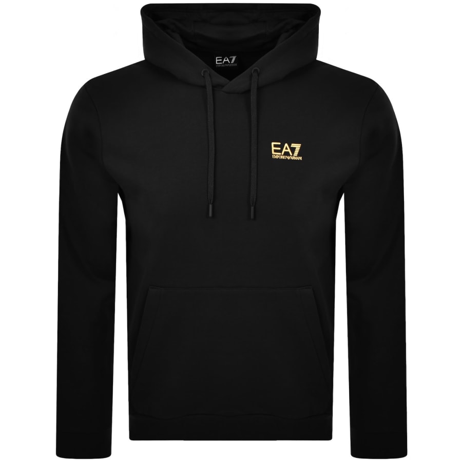 Image number 2 for EA7 Emporio Armani Logo Hoodie Black