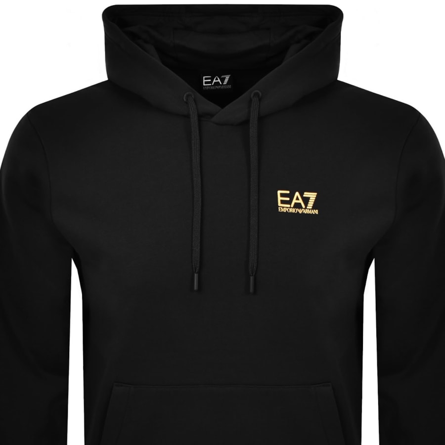 Image number 3 for EA7 Emporio Armani Logo Hoodie Black