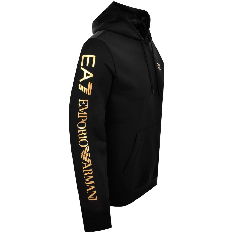 Image number 5 for EA7 Emporio Armani Logo Hoodie Black