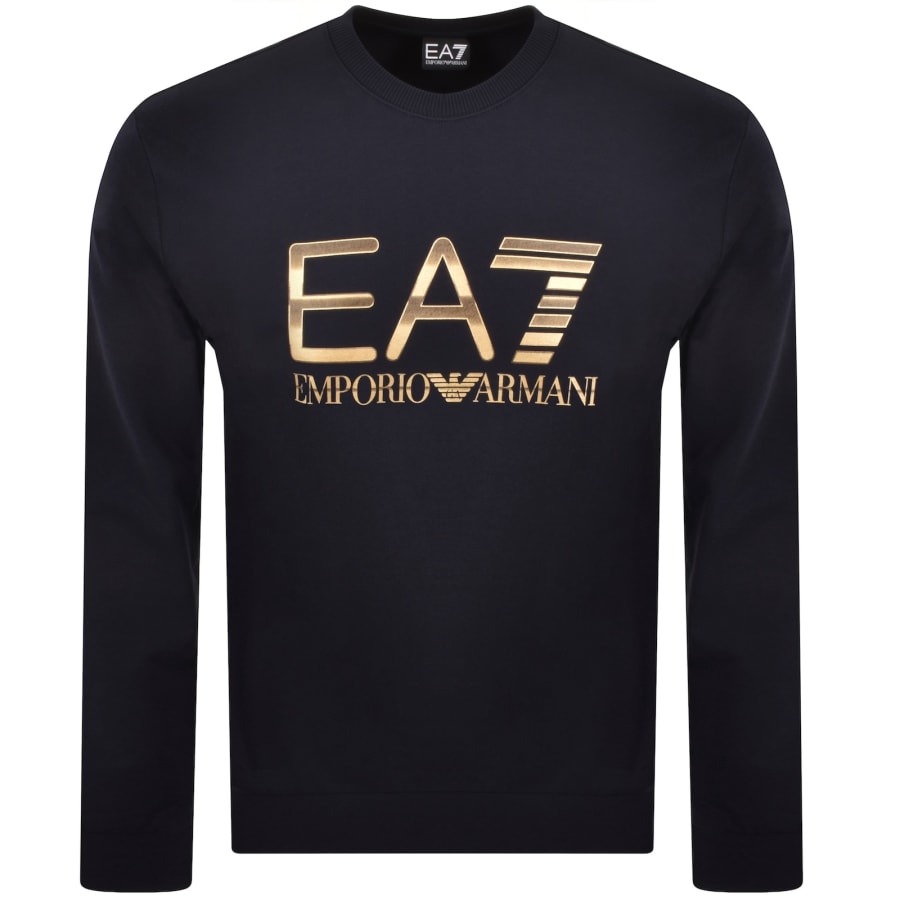 Image number 1 for EA7 Emporio Armani Logo Sweatshirt Navy