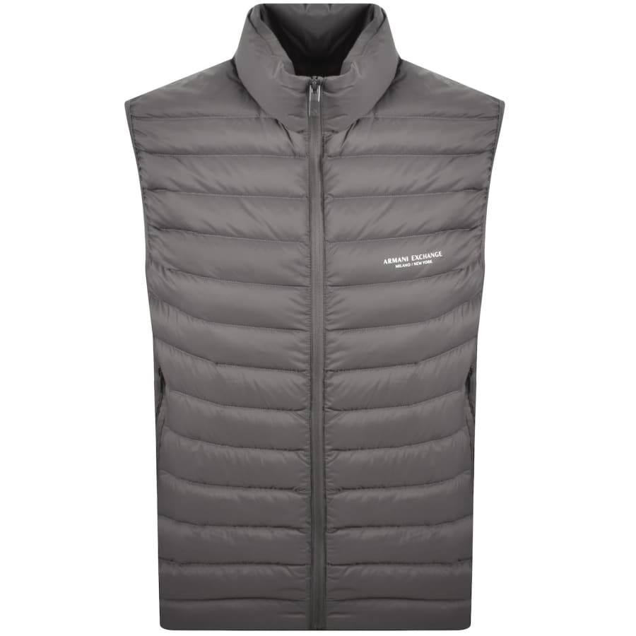 Image number 1 for Armani Exchange Down Gilet Grey