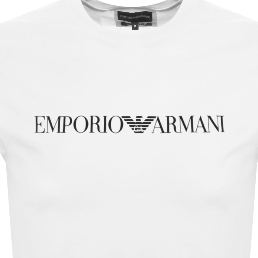 Image number 3 for Emporio Armani Crew Neck Logo T Shirt White