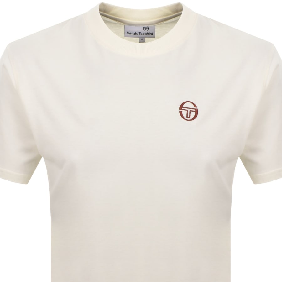 Image number 3 for Sergio Tacchini Trento T Shirt Off White