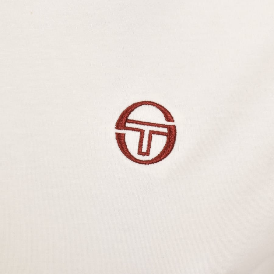 Image number 4 for Sergio Tacchini Trento T Shirt Off White